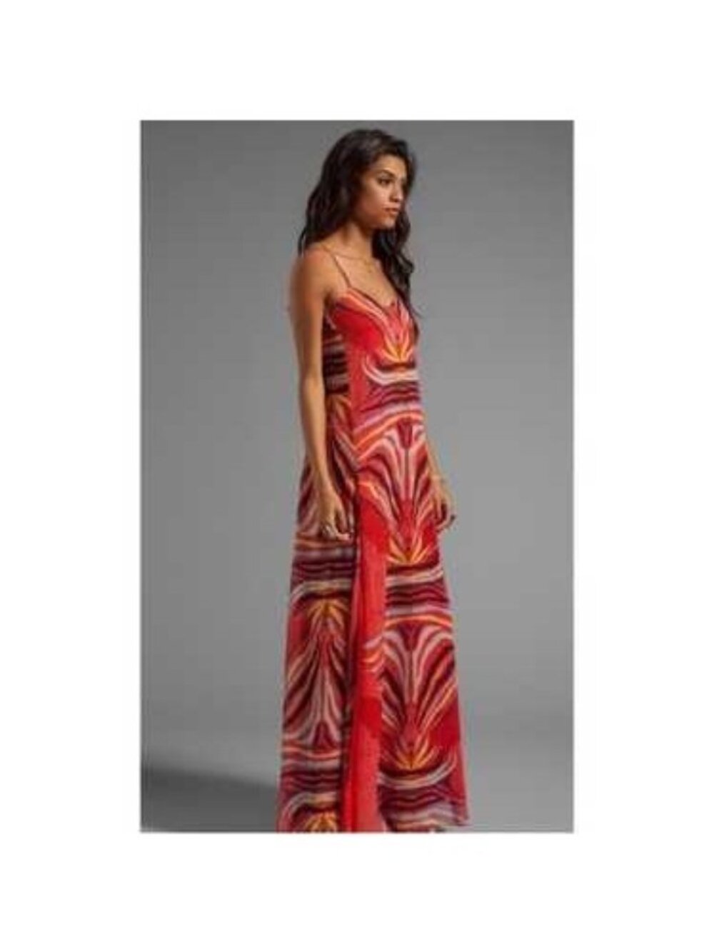 V-40. Mara Hoffman Red Phoenix Maxi Dress
